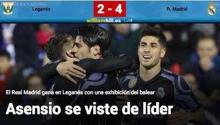 Marca: "Asensio se viste de líder"