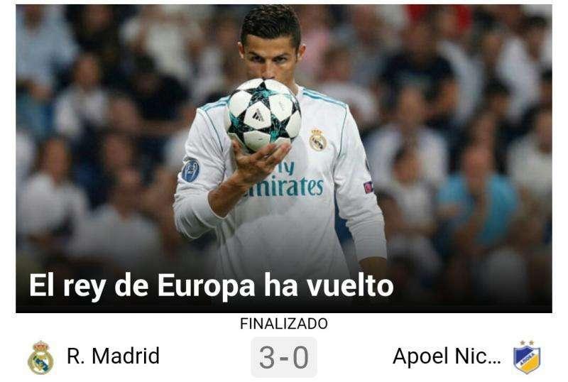 Marca se rinde al Real Madrid: "El rey de Europa ha vuelto"