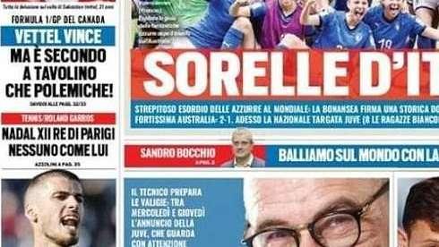 PORTADA - Tuttosport: "Sarri a la Juve; el míster ya prepara el shopping real"