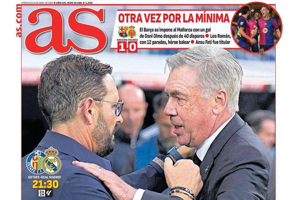 "Un hueso antes de la final" para el Real Madrid: portada del diario AS