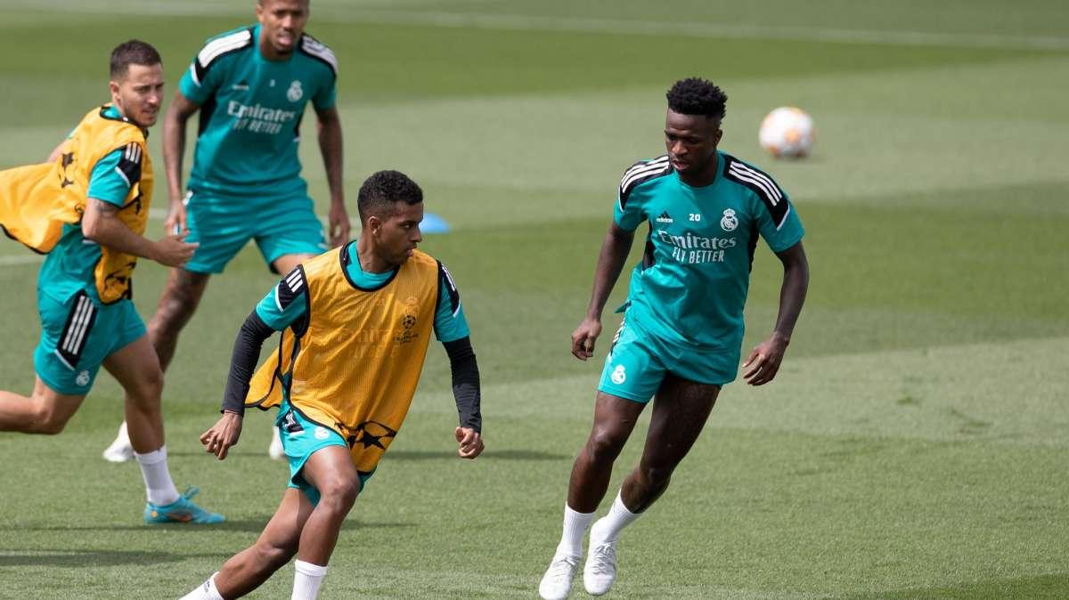 Informe del entrenamiento: Vinicius, Rodrygo y Militao; a las órdenes de Ancelotti