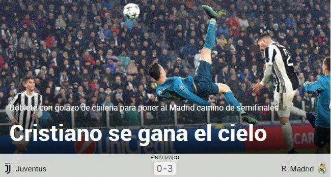 Marca eleva al '7' blanco al Olimpo: "Cristiano se gana el cielo"
