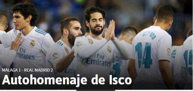 As lo tiene claro: "Autohomenaje de Isco"