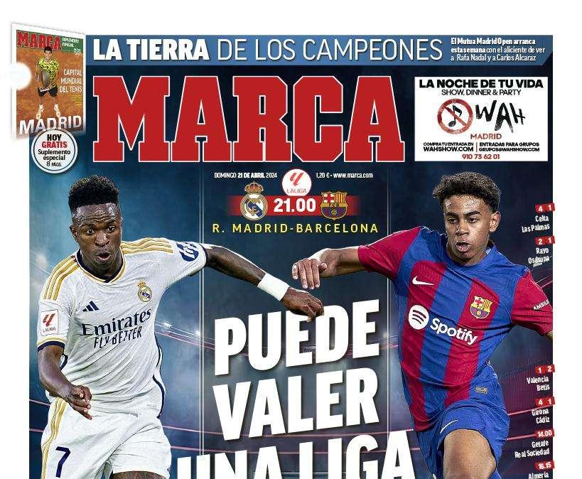 PORTADA | Marca: "Puede valer una liga"