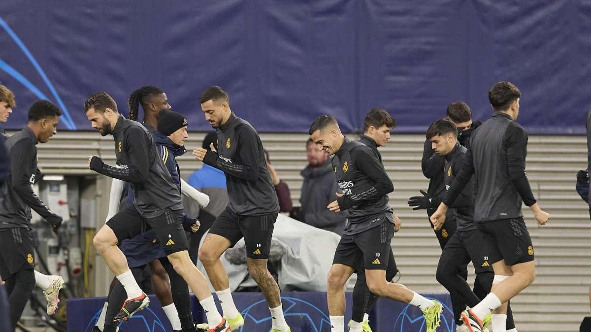 ¡Las mejores imágenes del entrenamiento del Real Madrid en la previa contra el Leipzig!