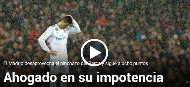 MARCA resalta la incapacidad blanca: "El Madrid no se sube a La Liga"