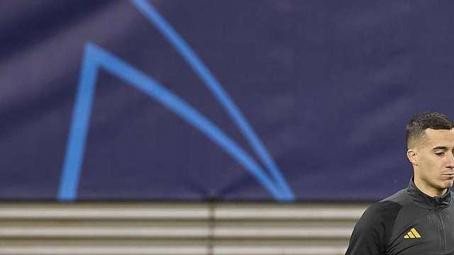 Lucas se entrena con el grupo y Ancelotti no descarta su titularidad