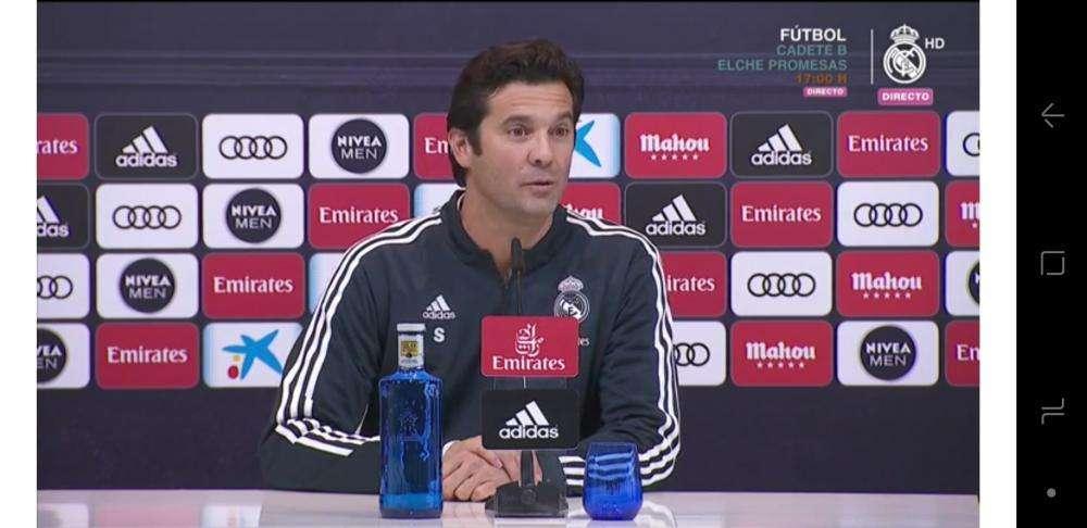 Solari: ¿Isco? El trabajo del futbolista es entrenar al 100% para estar listo cuando le toque jugar"