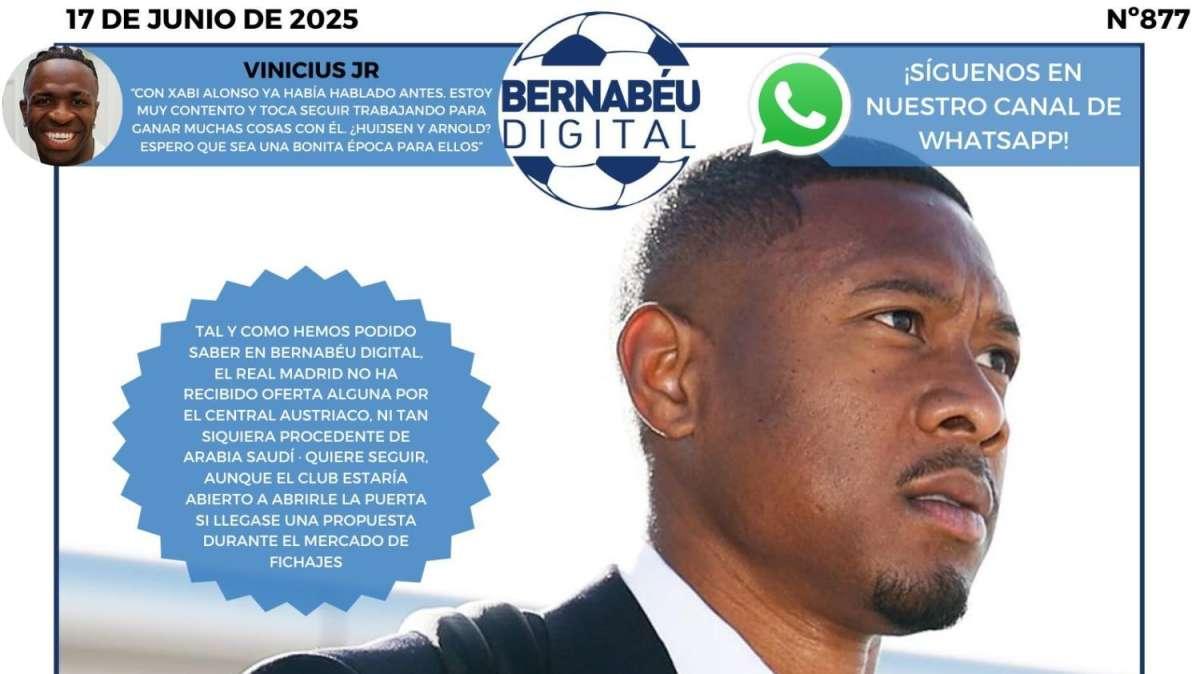 "No hay salida para David Alaba": la última INFO BD, en nuestra portada