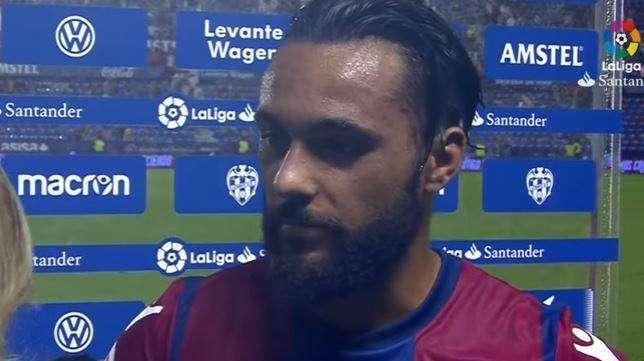 EXCLUSIVA BD - Levante, Ivi López exultante tras el gol al Madrid: "El punto de hoy nos sabe a gloria"