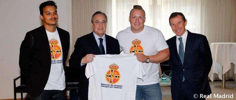 Florentino Pérez se reúne con la Peña Madridista de Noruega