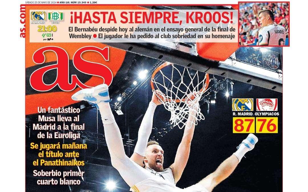 PORTADA | AS: "Matador/ ¡Hasta siempre, Kroos!"