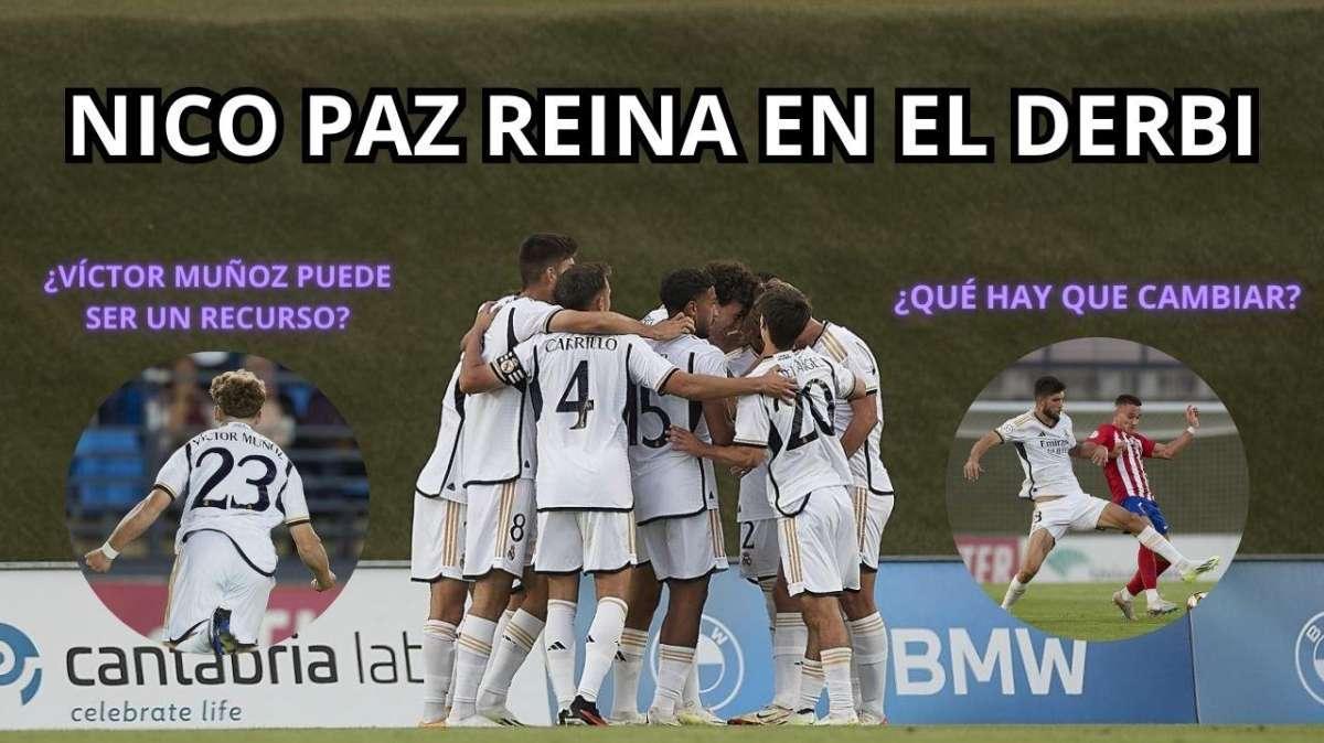 Nico Paz reina en la polémica del Real Madrid Castilla; la relación entre Ancelotti y Raúl 