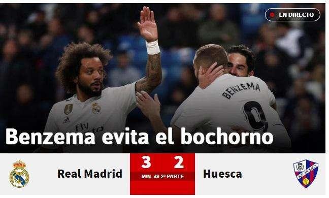 As, muy crítico con el Madrid: "Benzema evita el bochorno"