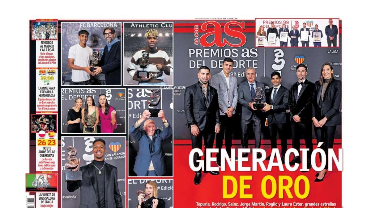 AS luce en su portada la "generación de oro"