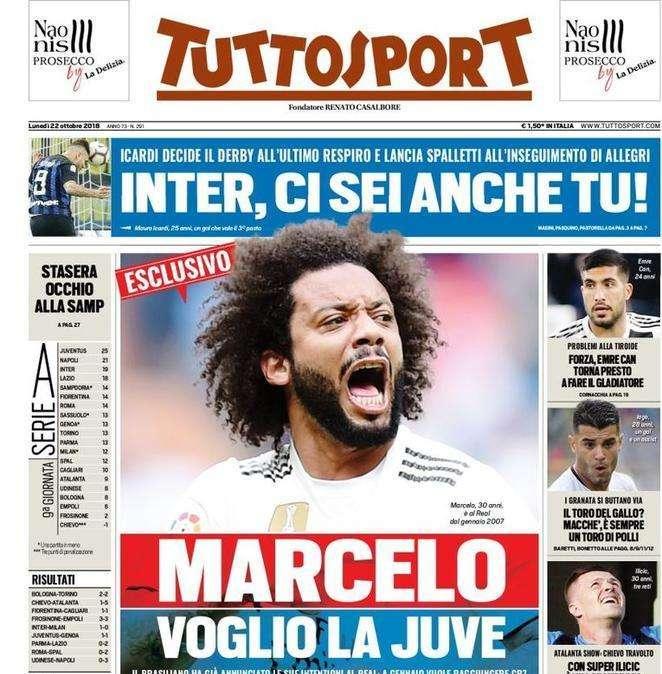 Tuttosport - Marcelo pide fichar por la Juventus en enero: los detalles
