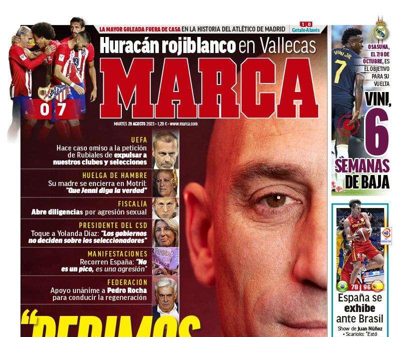 PORTADA | Marca: "Vini, 6 semanas de baja"