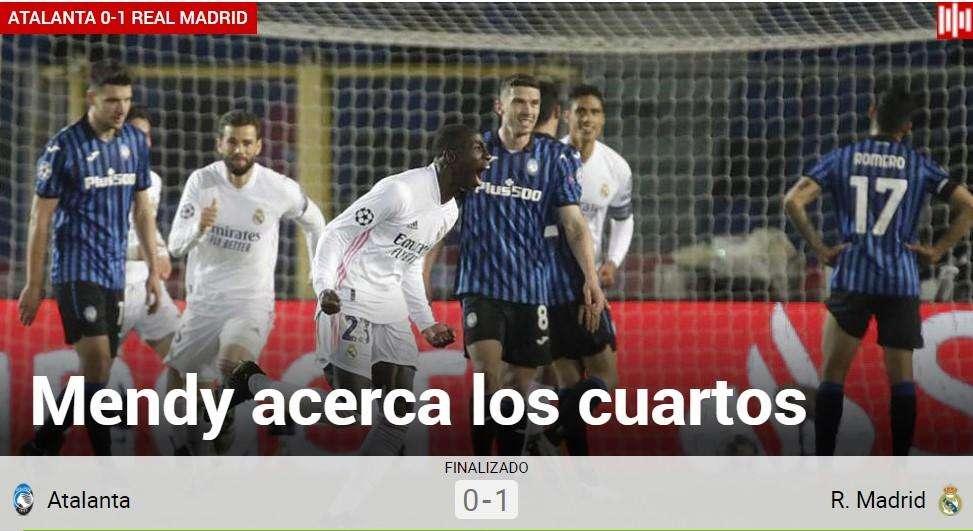 Marca, con el protagonista: "Mendy acerca los cuartos"