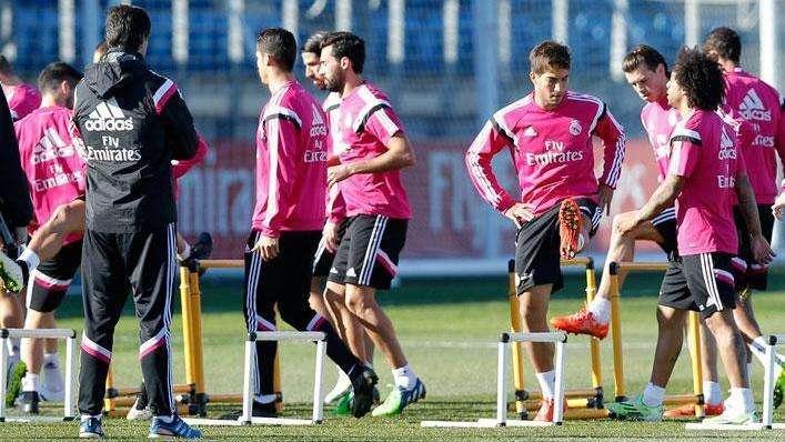 La sesión de entrenamiento, a las 11