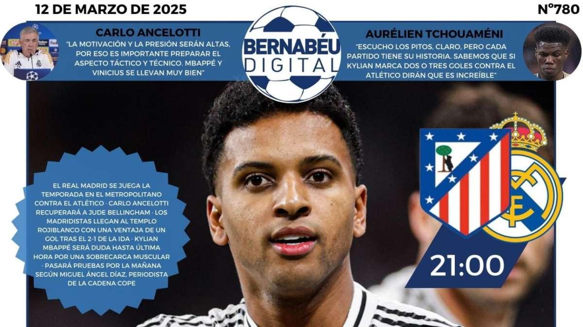 La previa del Atlético - Real Madrid, protagonista en la portada de BD
