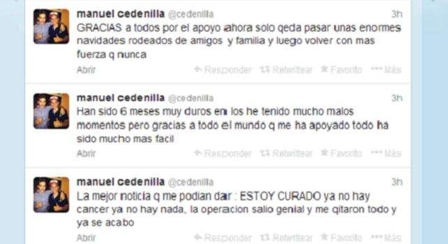 Cedenilla supera el cáncer