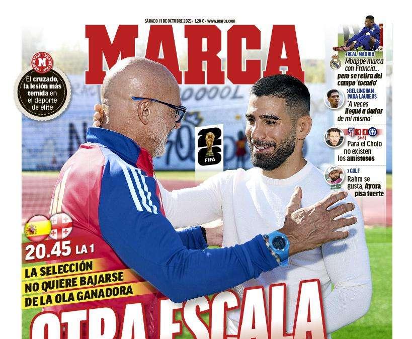 Marca destaca en su portada las molestias de Mbappé