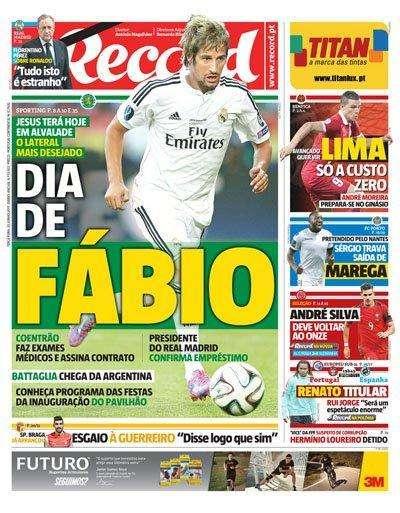 Récord - Día de Fábio: Coentrao pasará exámenes médicos y firmará su nuevo contrato