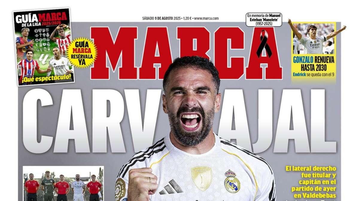 Marca destaca la vuelta por todo lo alto de Carvajal