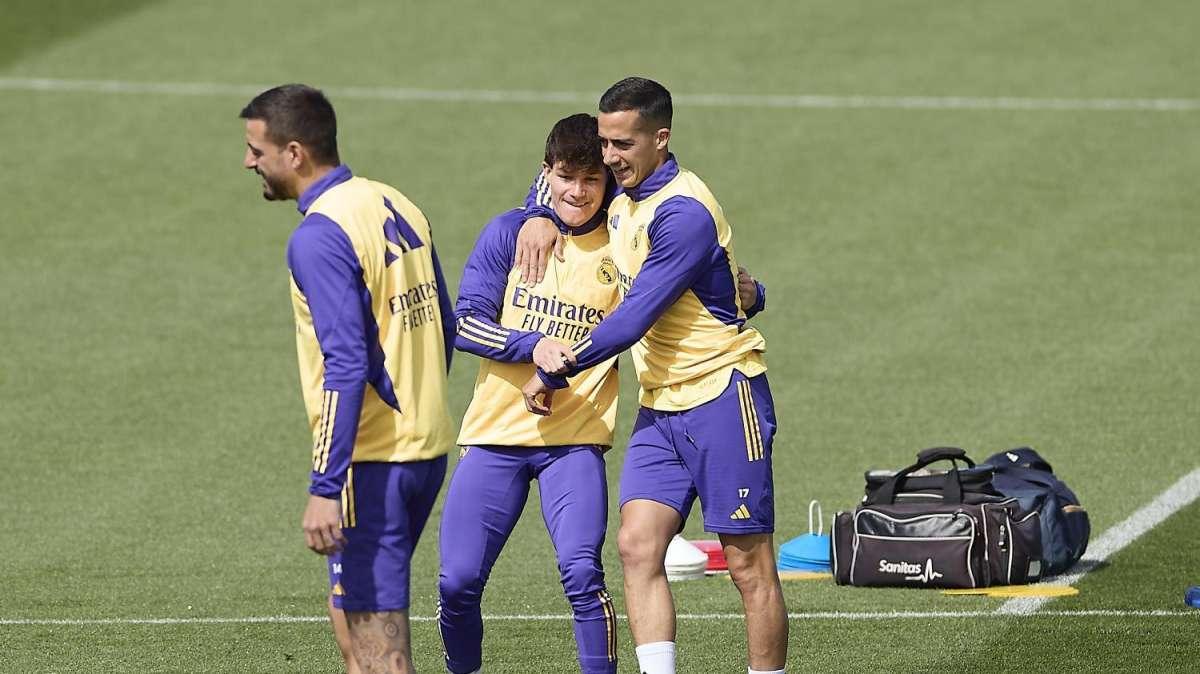 Las mejores imágenes del último entrenamiento del Real Madrid antes de recibir al Cádiz