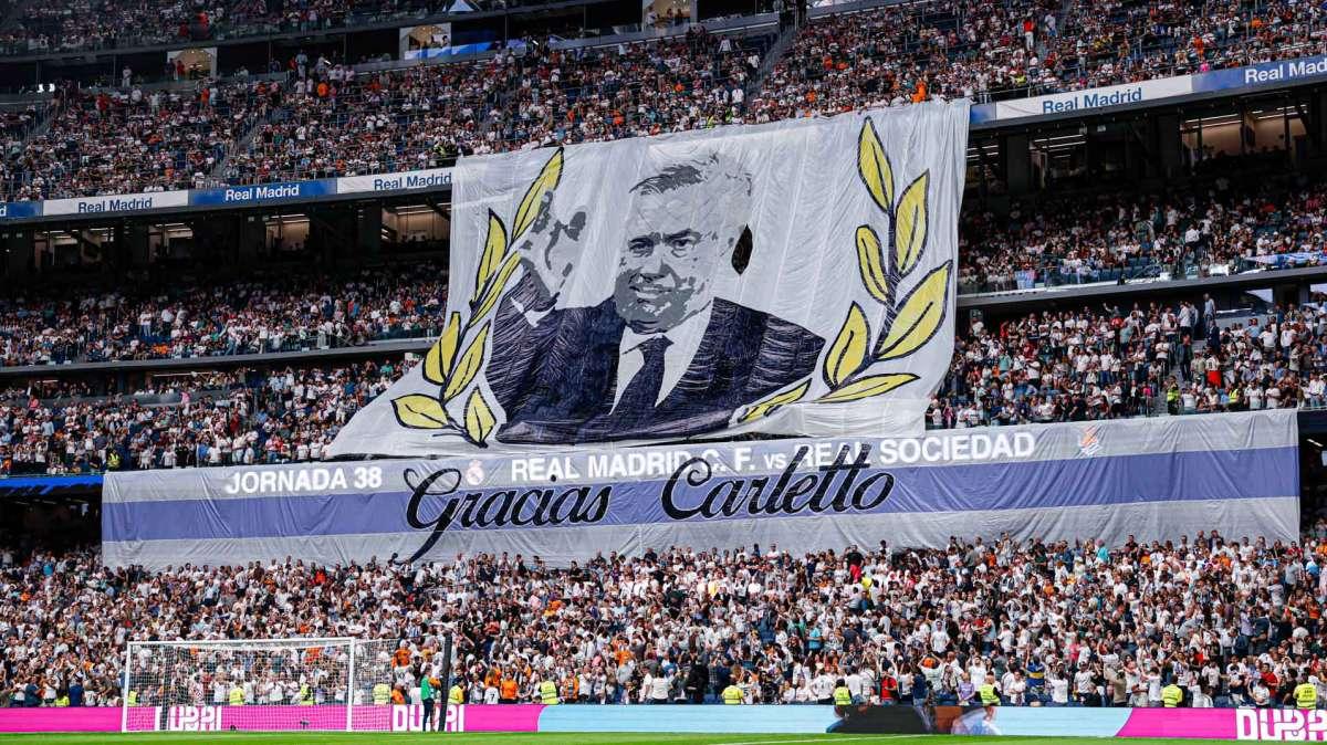 Carlo Ancelotti se despide del Santiago Bernabéu entre lágrimas y aplausos