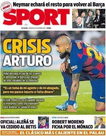 PORTADA - Sport: Neymar echará el resto para volver al Barça