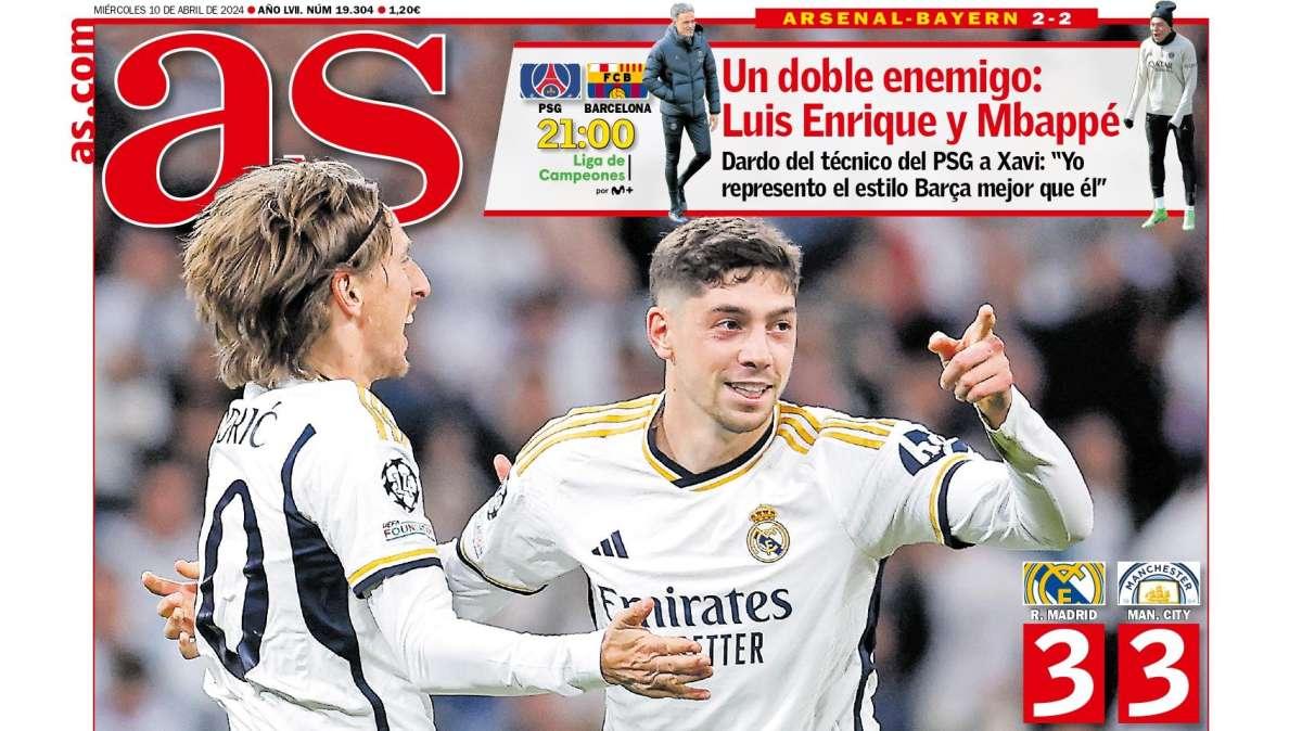 PORTADA | AS: "Un partido cañón"