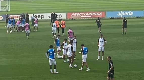 Juve al lavoro alla Continassa su atletica e tattica