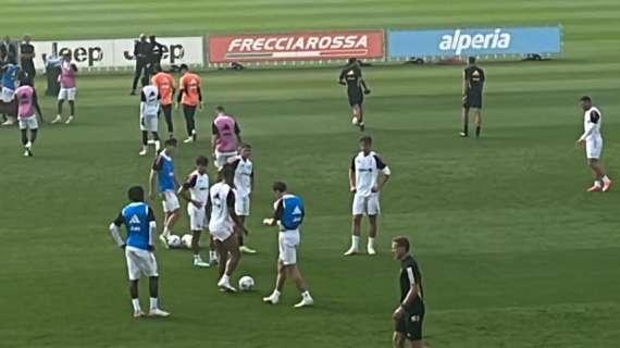 La Juve torna al lavoro alla Continassa, in quattro hanno lavorato a parte