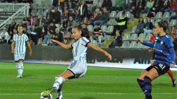Julia Grosso sigla la sua prima rete cone le Woman e la Juve la celebra sui social