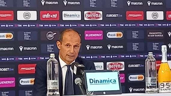 Allegri: "Contento della fiducia di Scanavino. Nel calcio sei bravo se vinci"  