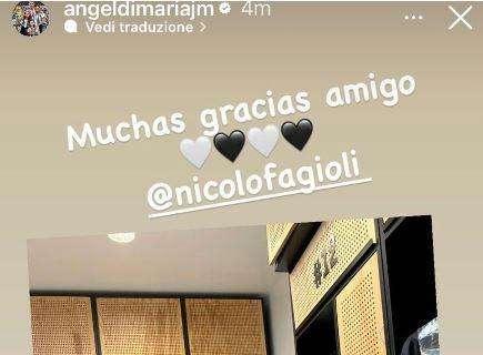 Fagioli conferma l'addio di Di Maria:"Sei stato un esempio"