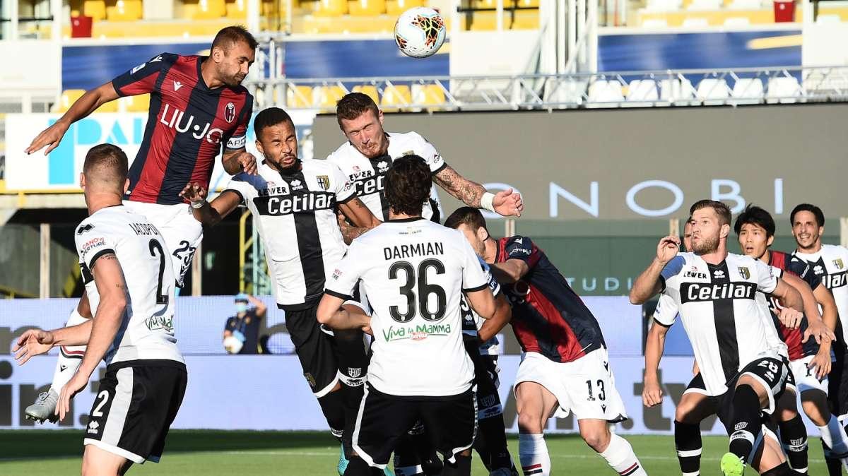 Lo stacco di testa di Danilo al Tardini contro il Parma