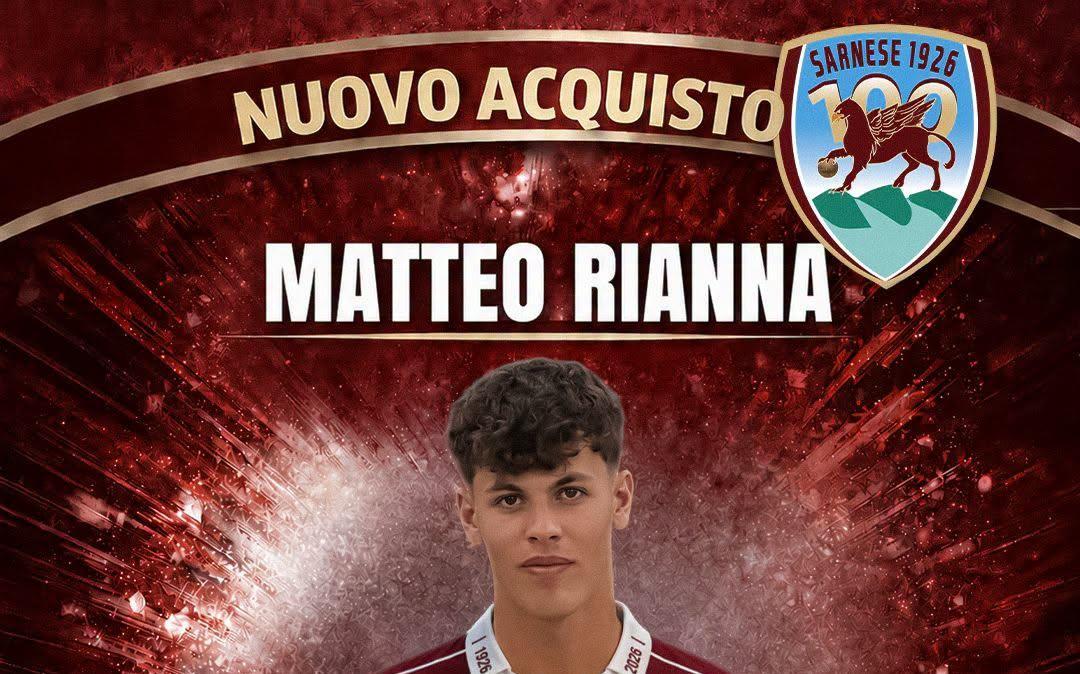 UFFICIALE-Sarnese, ecco   Matteo Rianna