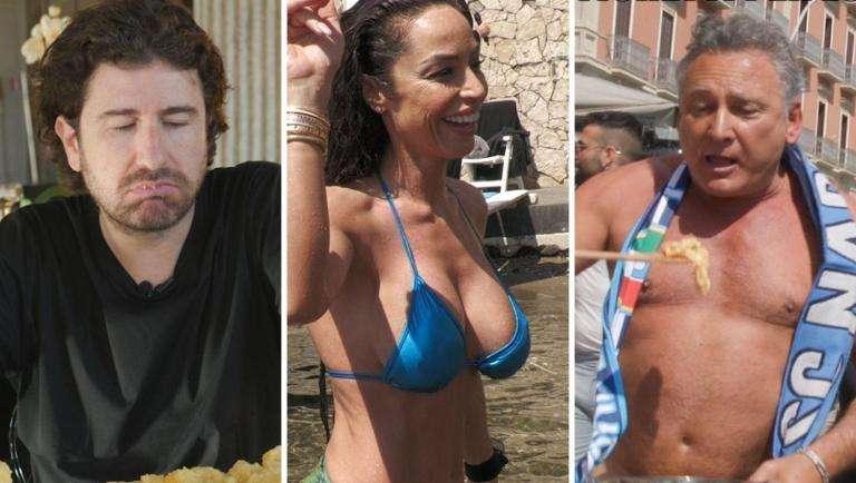 Scudetto al Napoli, da Raffaella Fico in bikini a Paolantoni nudo