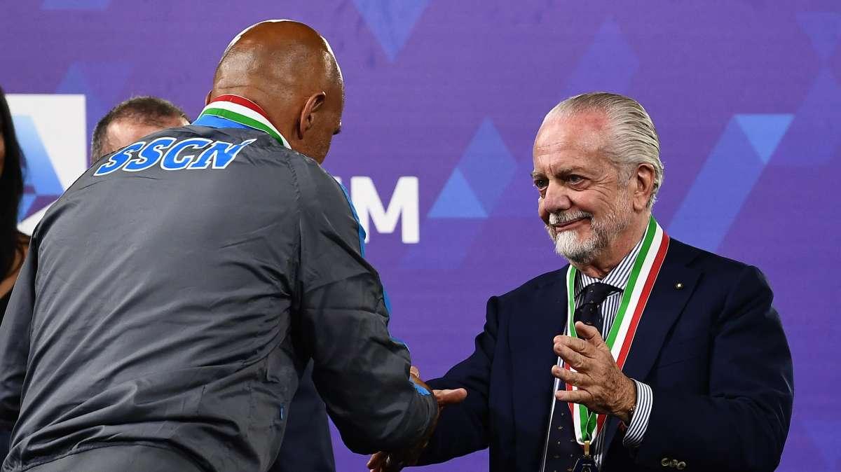 Napoli, De Laurentiis: "Buona partenza ma dobbiamo lavorare. Raspadori top con l'Italia"
