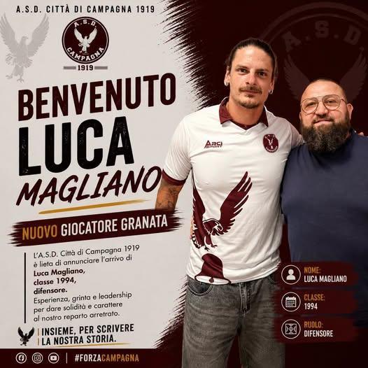 UFFICIALE-ASD Campagna ,ecco  Luca Magliano