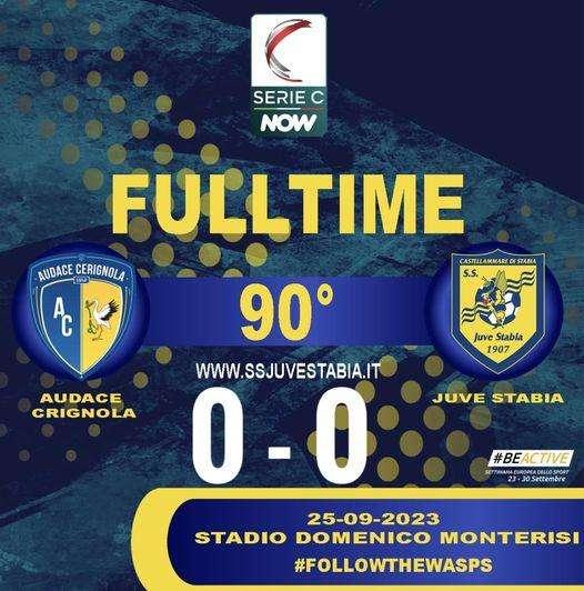 Audace Cerignola e Juve Stabia non si fanno male, 0-0