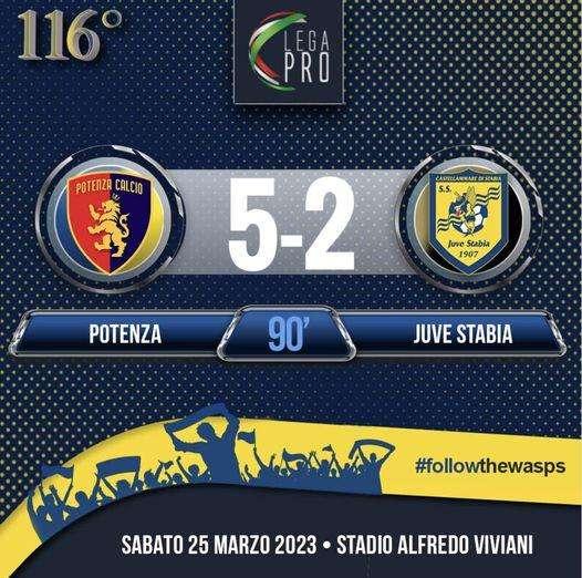Juve Stabia, che batosta: manita del Potenza, debutto da incubo per Novellino