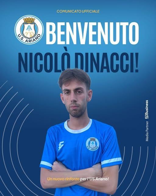 UFFICIALE-US ariano, ecco Nicolò Dinacci