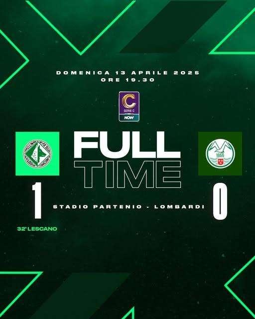 Avellino-Monopoli 1-0: rete di Lescano