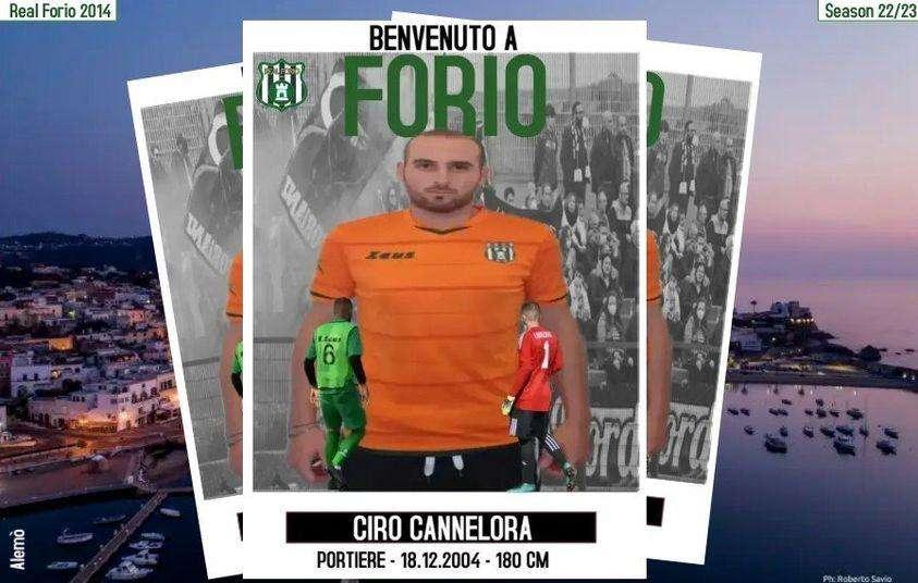 UFFICIALE-REAL FORIO, ECCO IL PORTIERE  CANNELORA