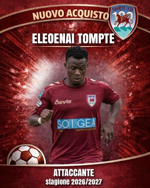 UFFICIALE-Sarnese, ecco Eleoenai  Tompte.