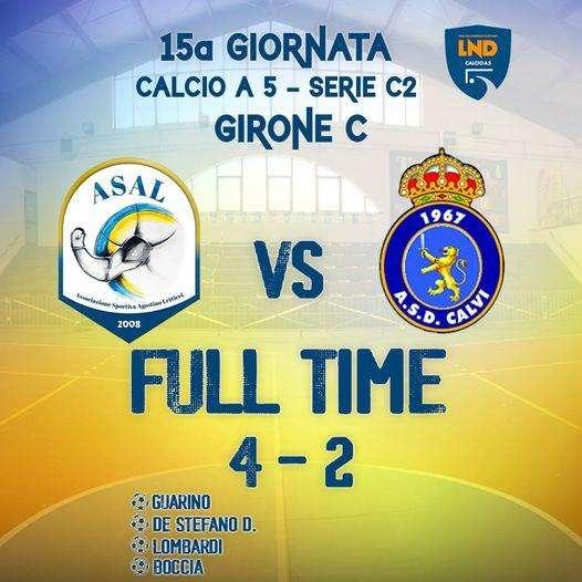 L’Agostino Lettieri ritorna alla vittoria battendo un Calvi battagliero