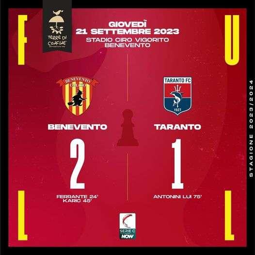 La Strega c'è e supera il Taranto 2-1!